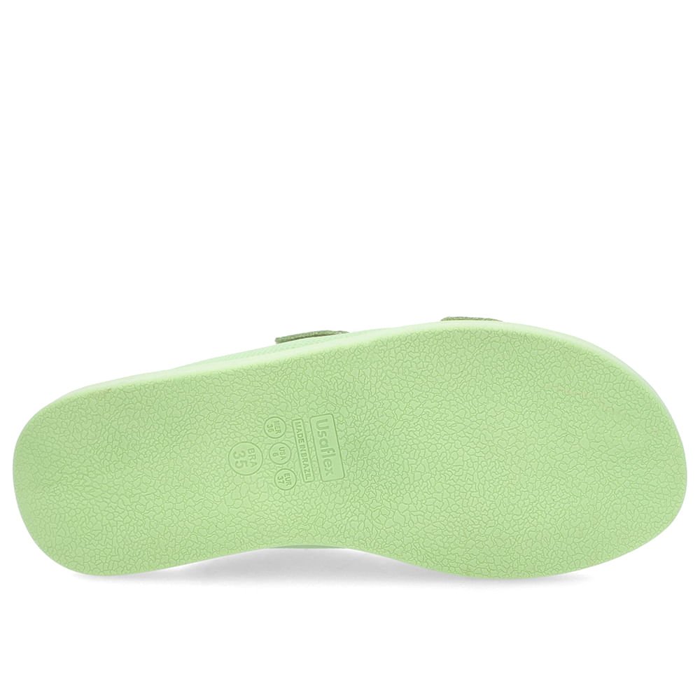 Tamanco Plataforma Couro Verde Fivela Verde 5