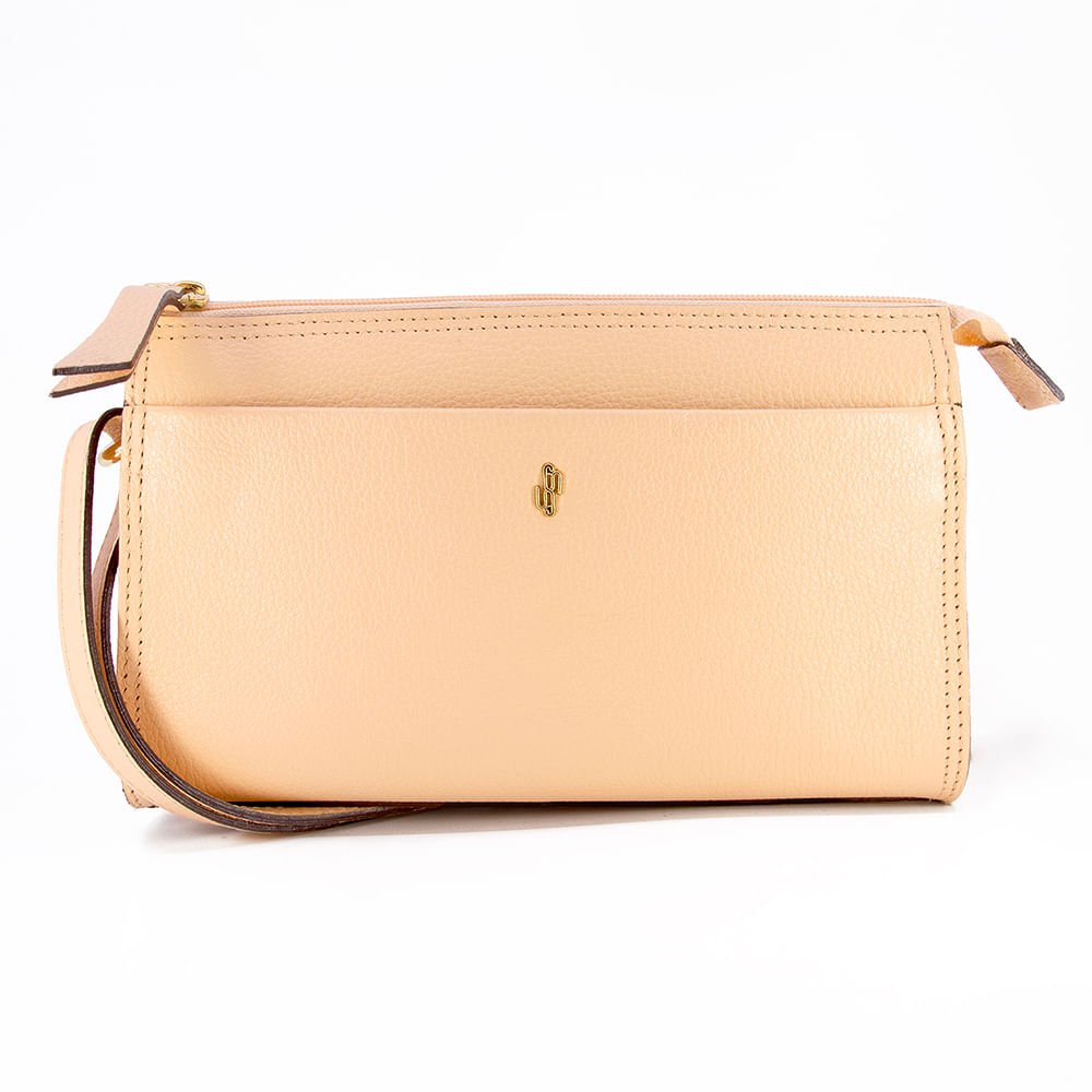 Bolsa Tiracolo Couro Rosa Claro