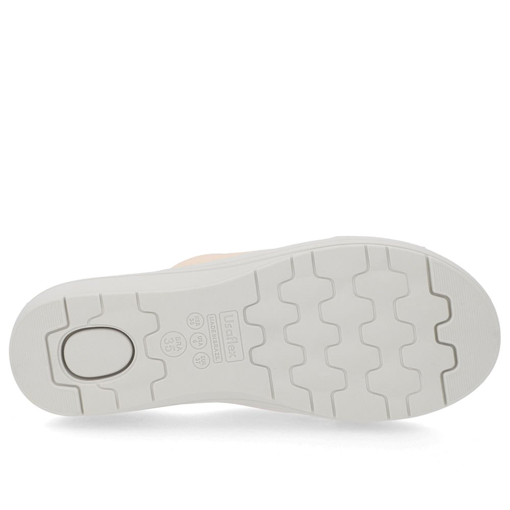 Tamanco Anabela Couro Laranja Linha Enfeite Laranja 5