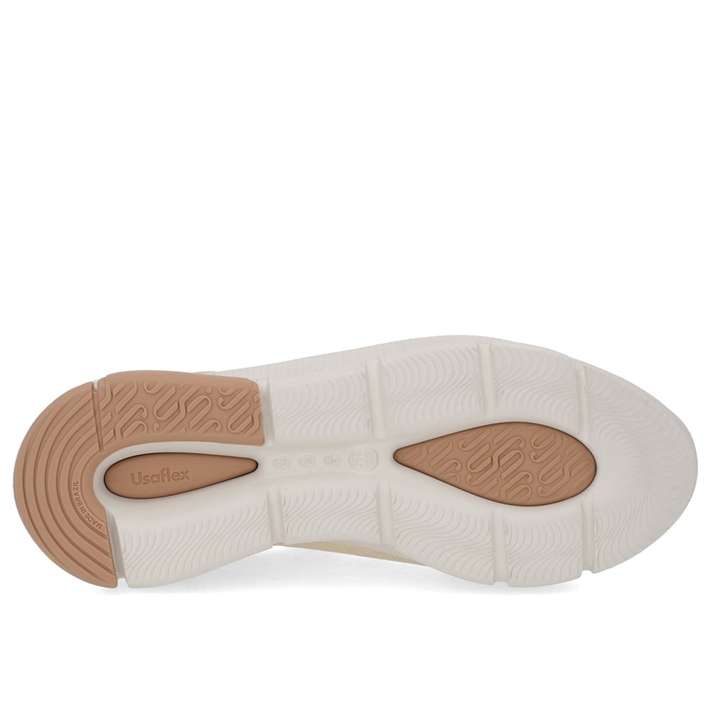 Tênis Zíper Dourado Couro Dourado 5