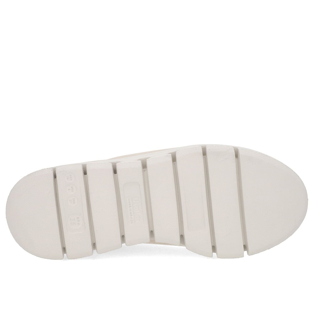 Tênis Slip On Bege Elastano Detalhes Bege 5