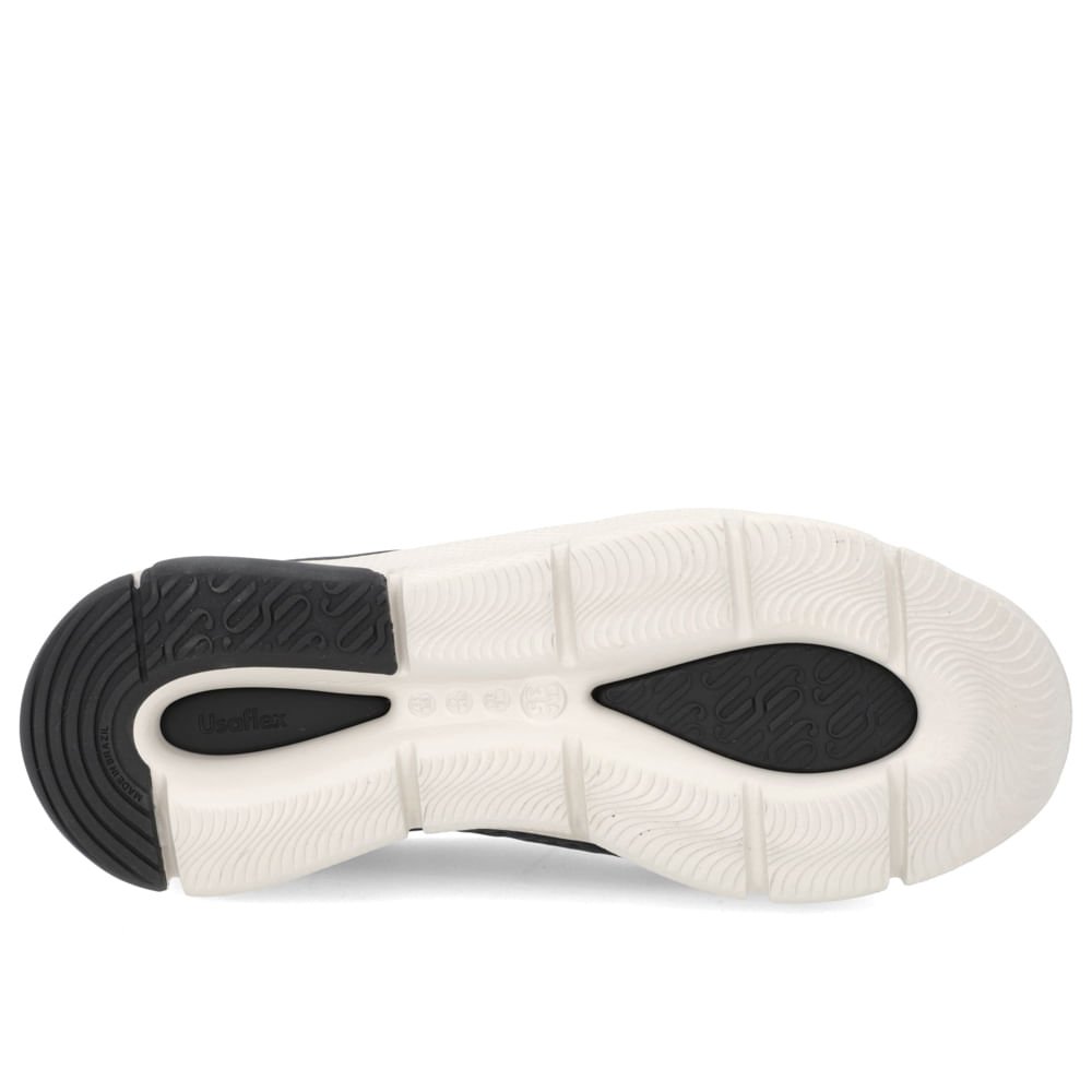 Tênis Slip On Preto Elastano Detalhes Preto 5