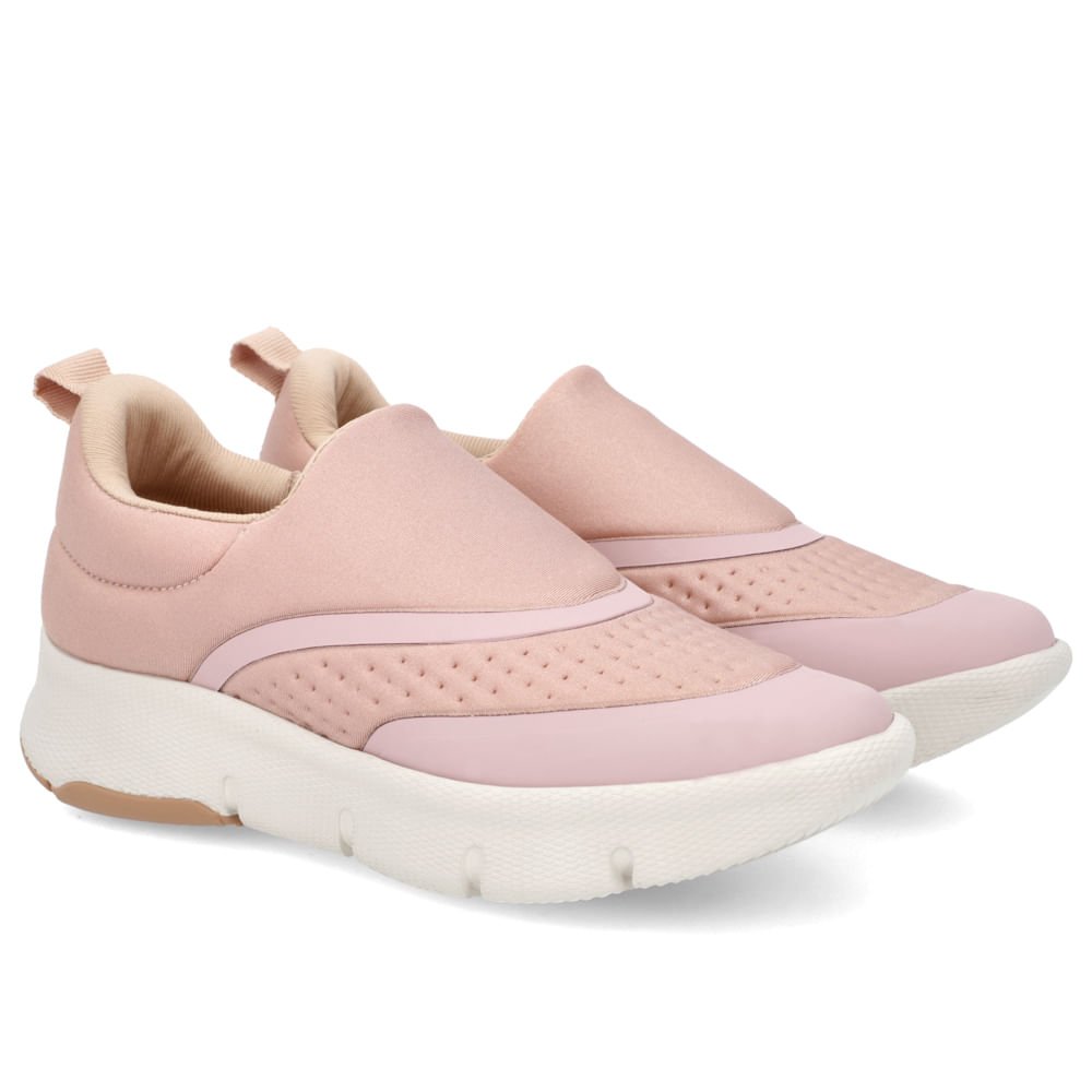 Tênis Slip On Rosa Elastano Detalhes Rosa 2