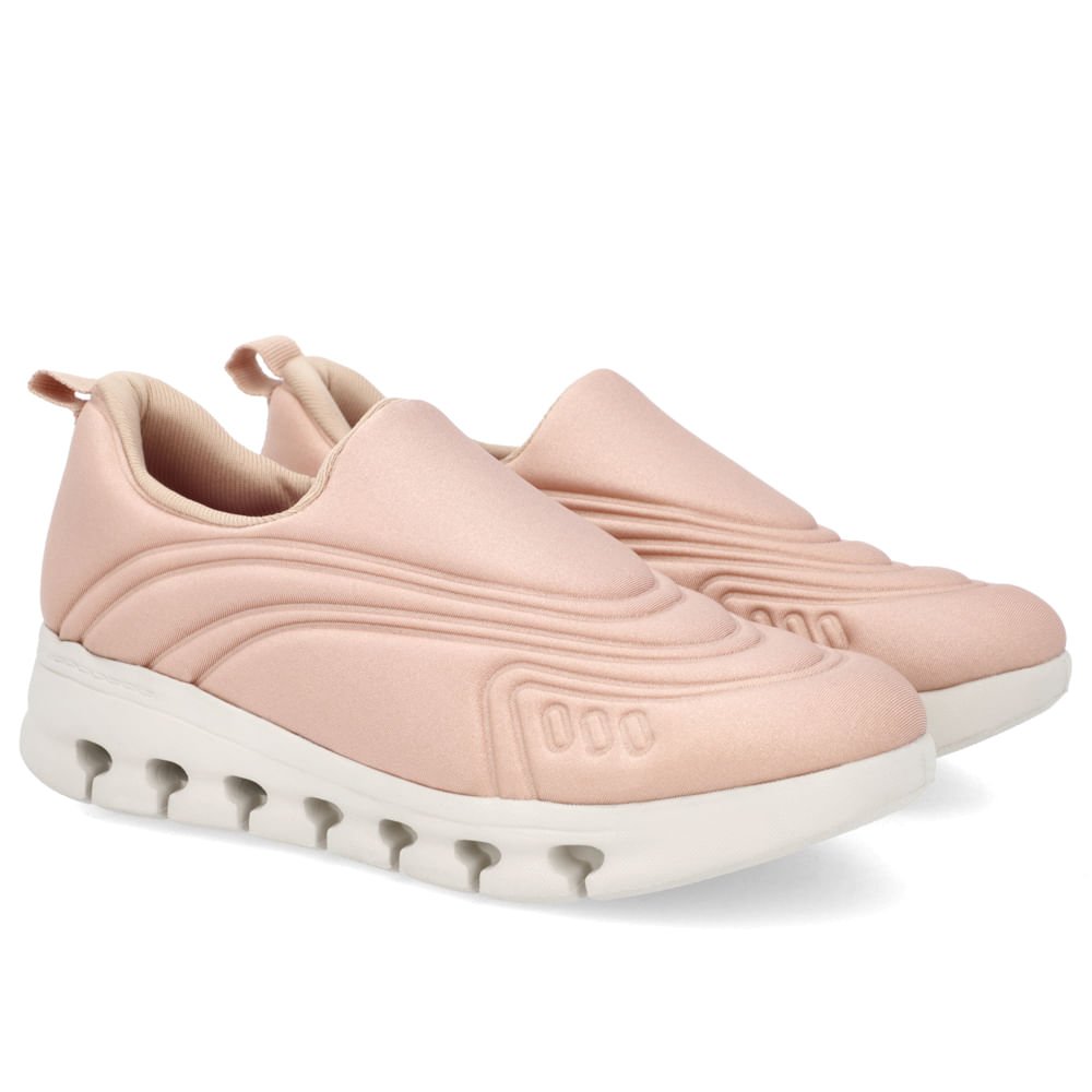 Tênis Slip On Rosa Elastano Detalhes Rosa 2