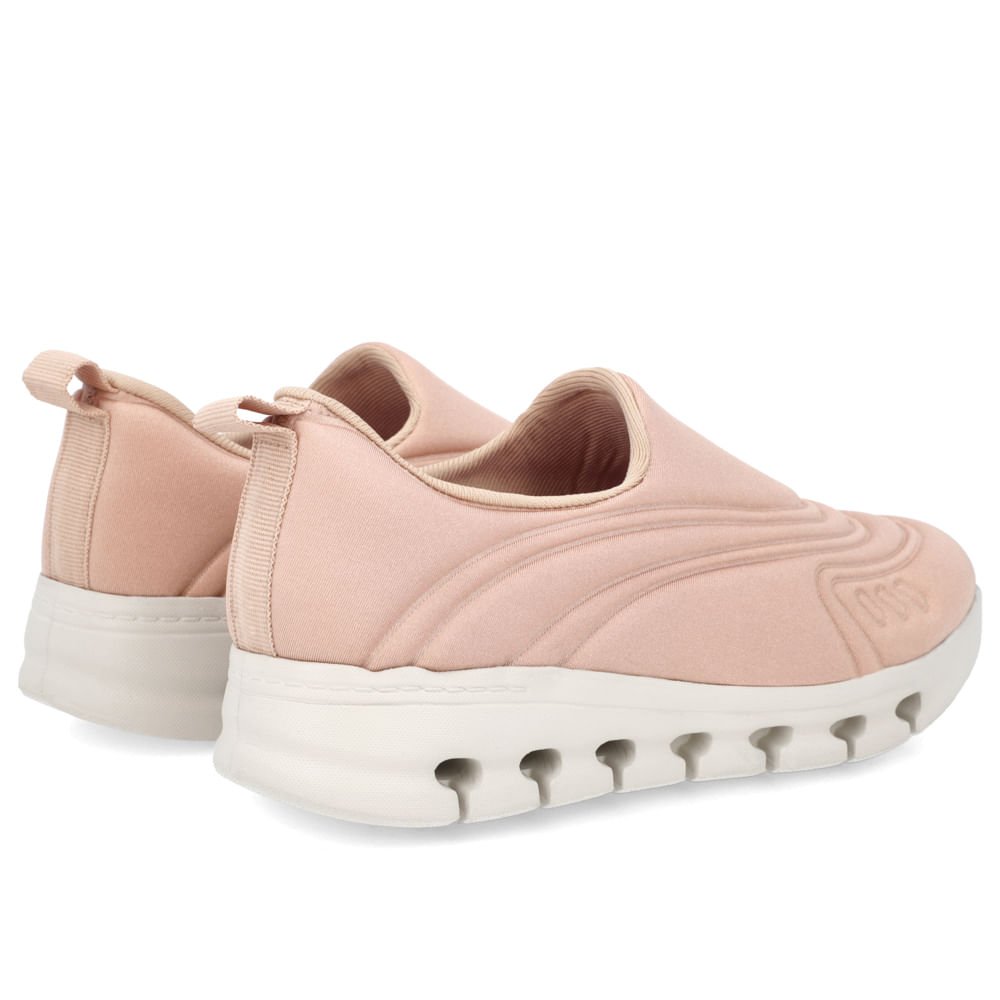 Tênis Slip On Rosa Elastano Detalhes Rosa 3