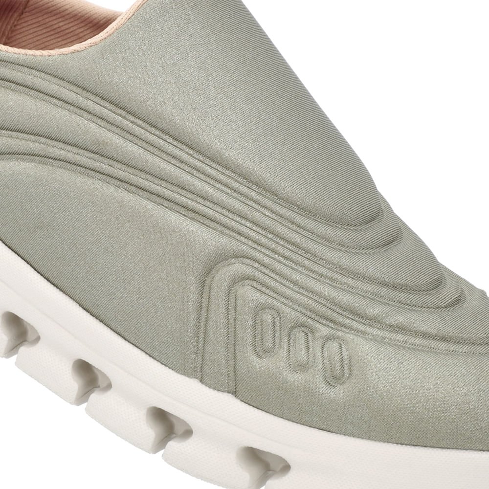 Tênis Slip On Verde Elastano Detalhes Verde 4