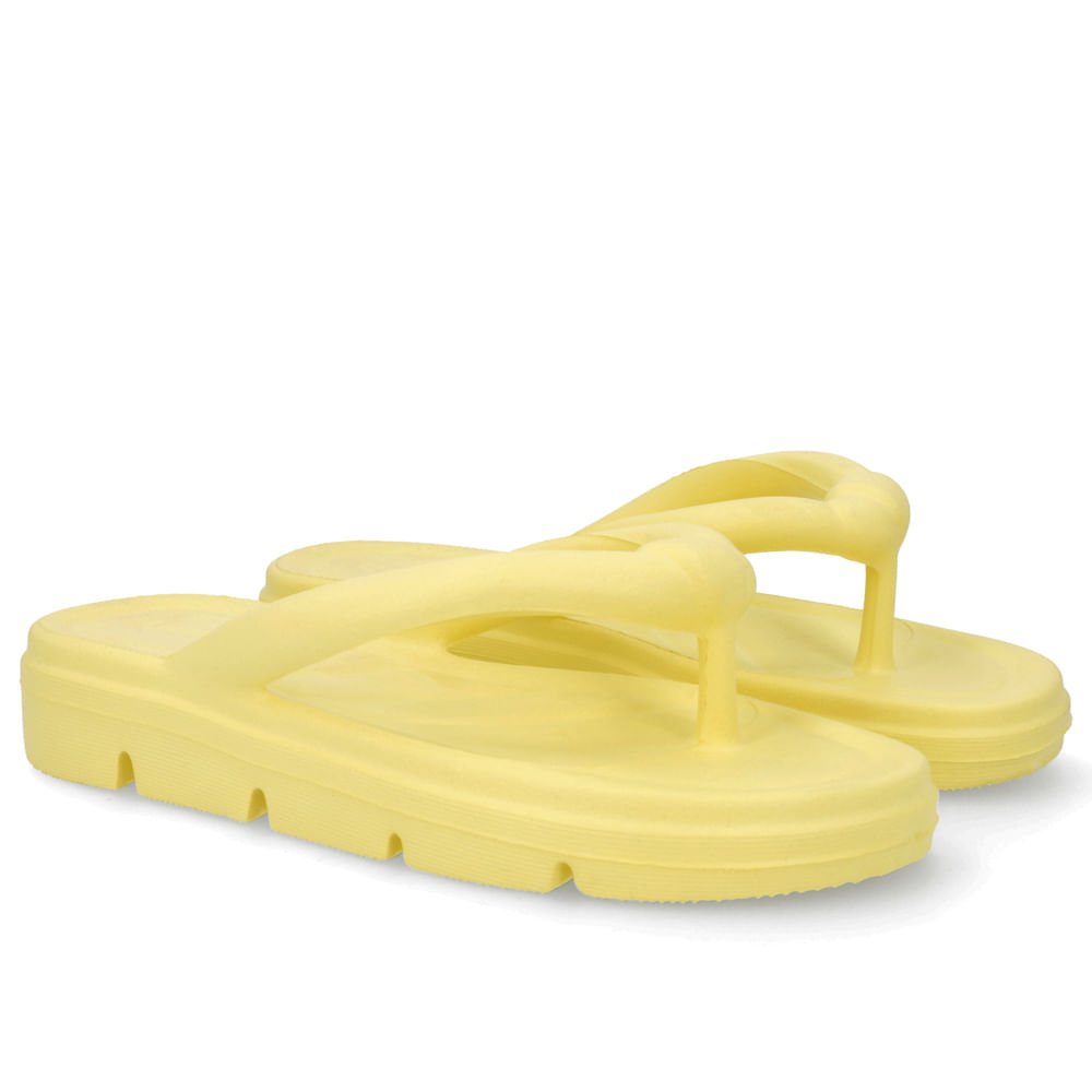 Chinelo Amarelo Pêra Poofy Plataforma Eva Amarelo 2