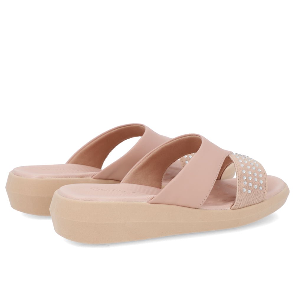 Tamanco Salto Plataforma Couro Rosa Brilho Rosa 3