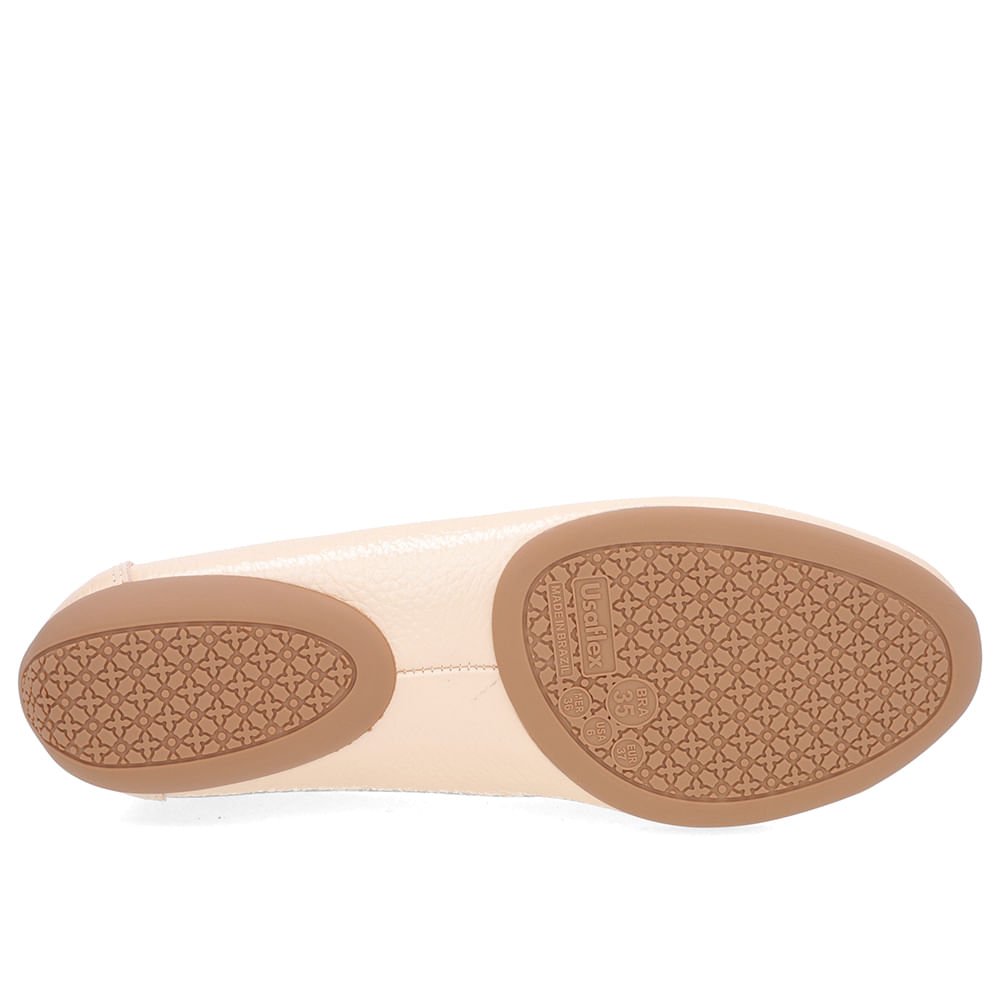 Mocassim Laranja Perolado Couro Enfeite Laço Laranja 5