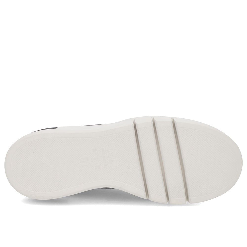 Tênis Preto Couro Detalhe Sola Preto 5