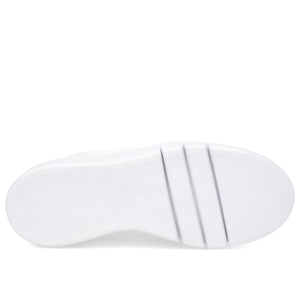 Tênis Branco Couro Detalhe Sola Branco 5