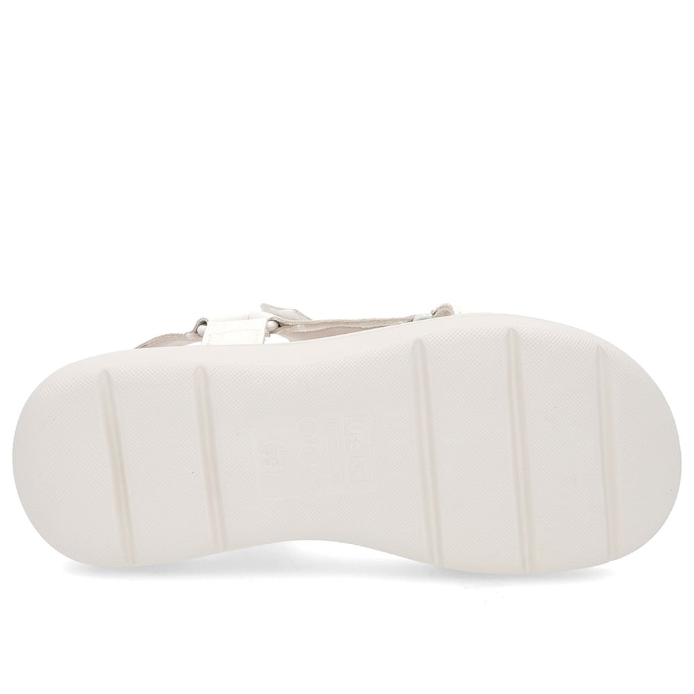 Sandália Papete Off-White Couro Verniz Branco 5