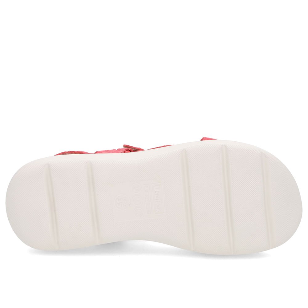 Sandália Papete Vermelha Couro Vermelho 5