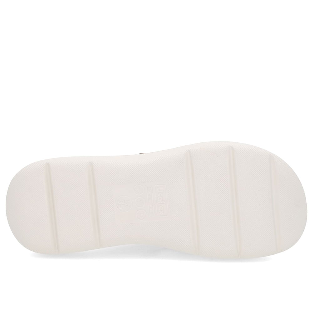 Tamanco Salto Plataforma Couro Dourado Tiras Dourado 5