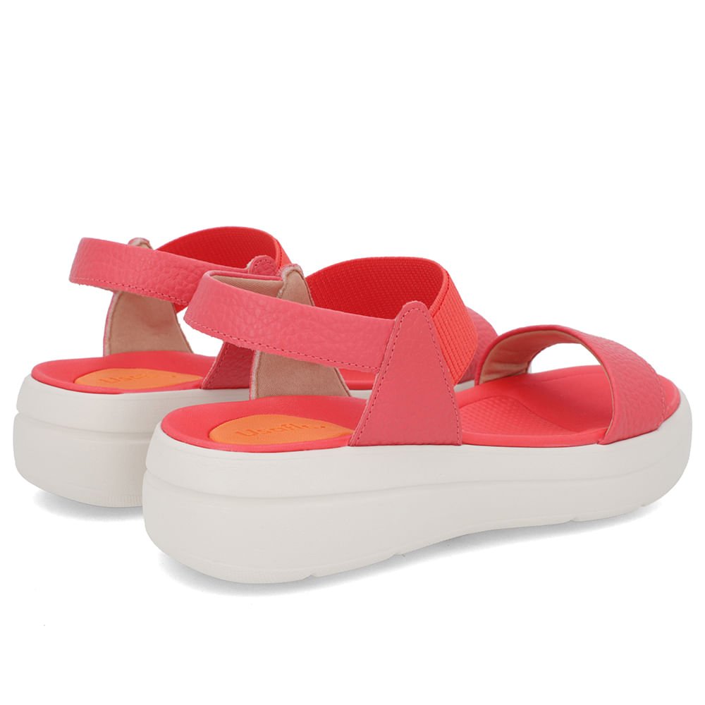 Sandália Papete Vermelha Couro Elástico Vermelho 3