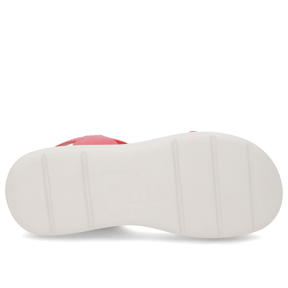 Sandália Papete Vermelha Couro Elástico Vermelho 5