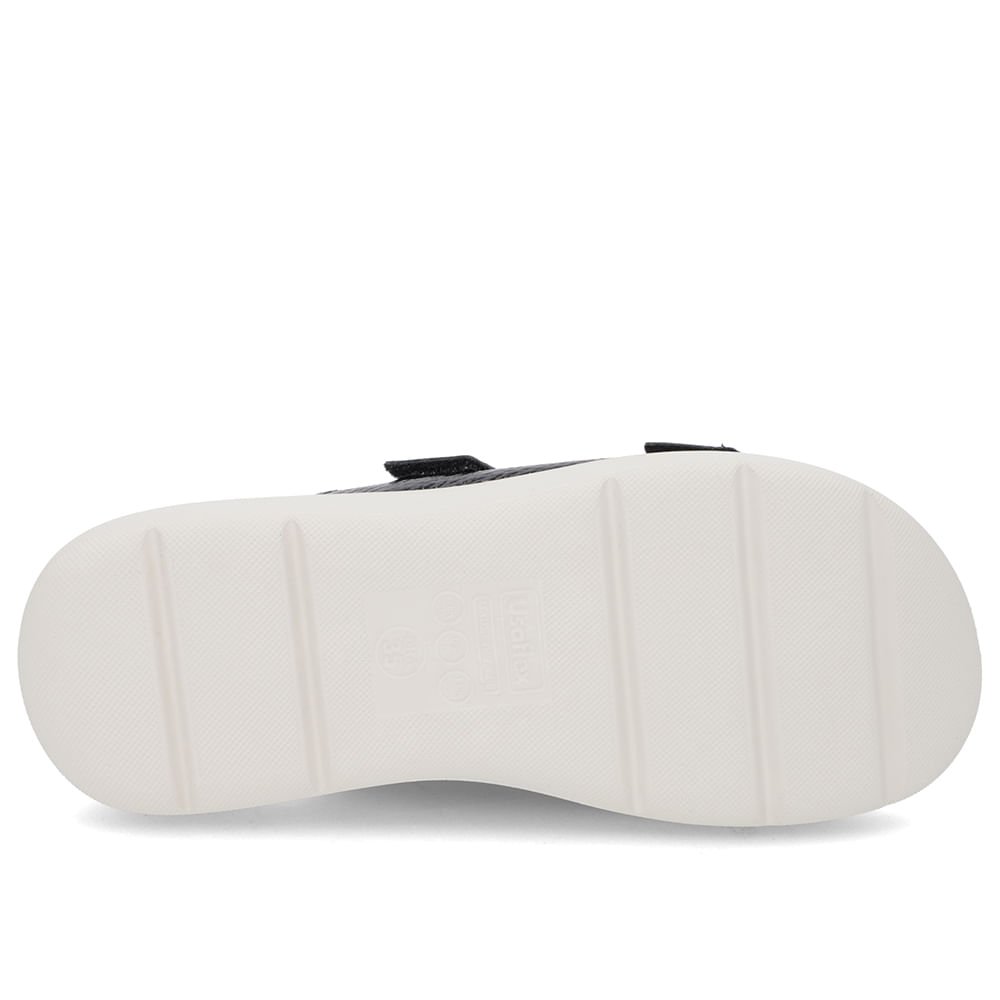 Tamanco Salto Plataforma Couro Verniz Preto Fivela Preto 5