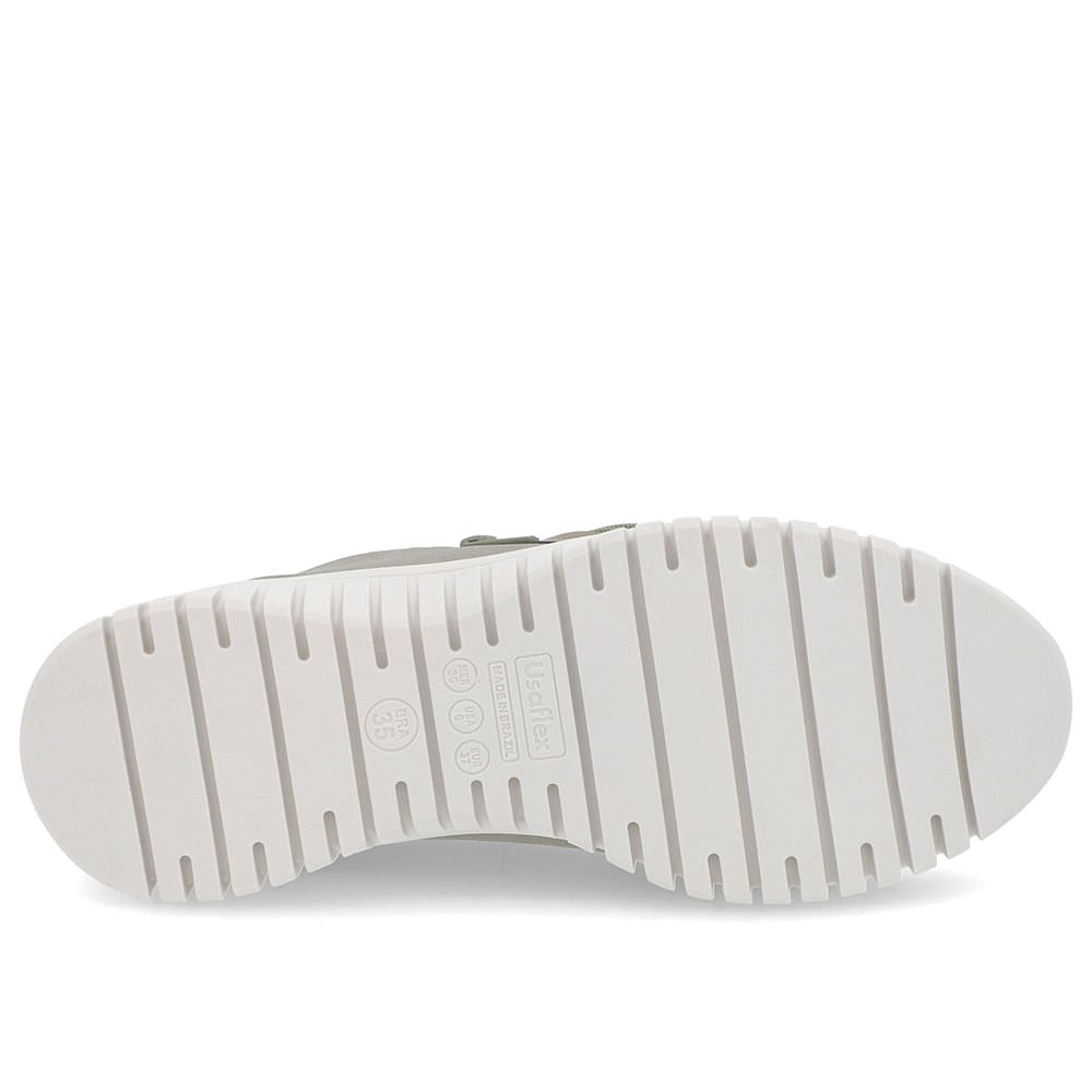 Tênis Slip On Verde Elastano Zíper Verde 5