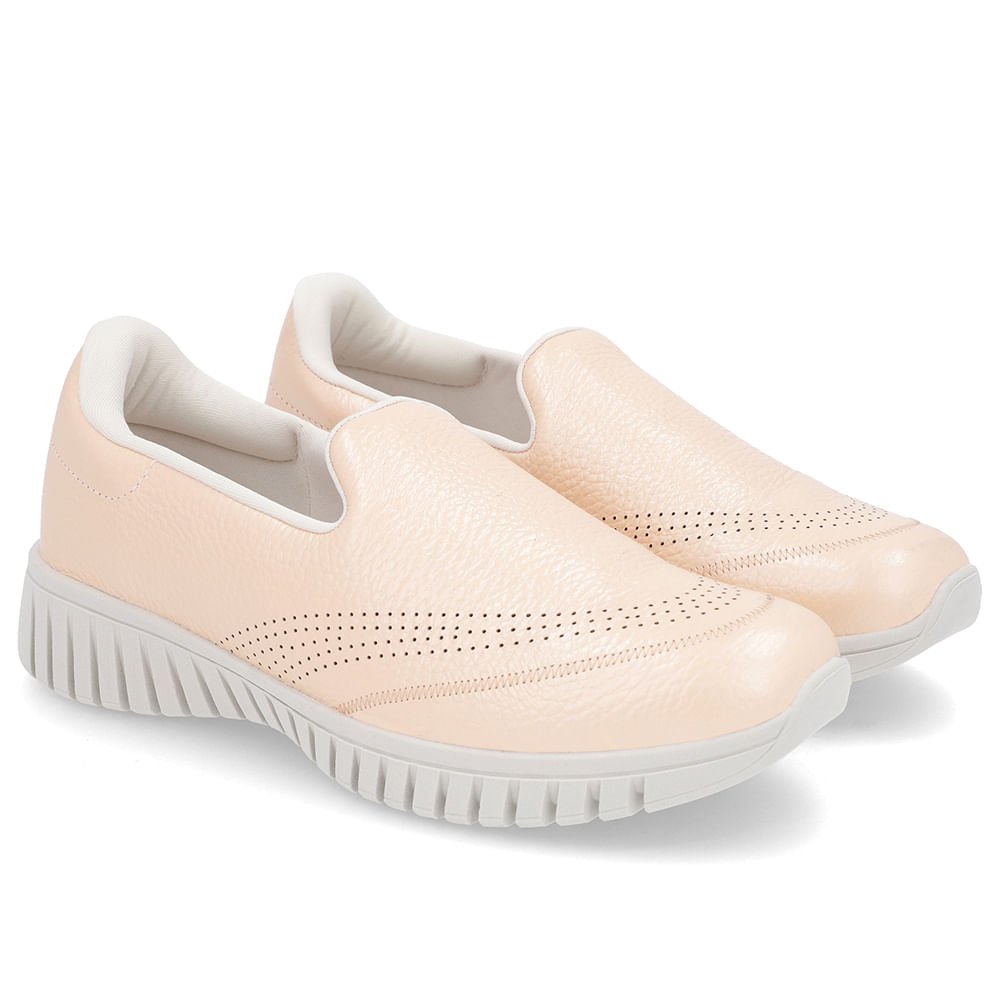Tênis Slip On Laranja Perolado Couro Laranja 2