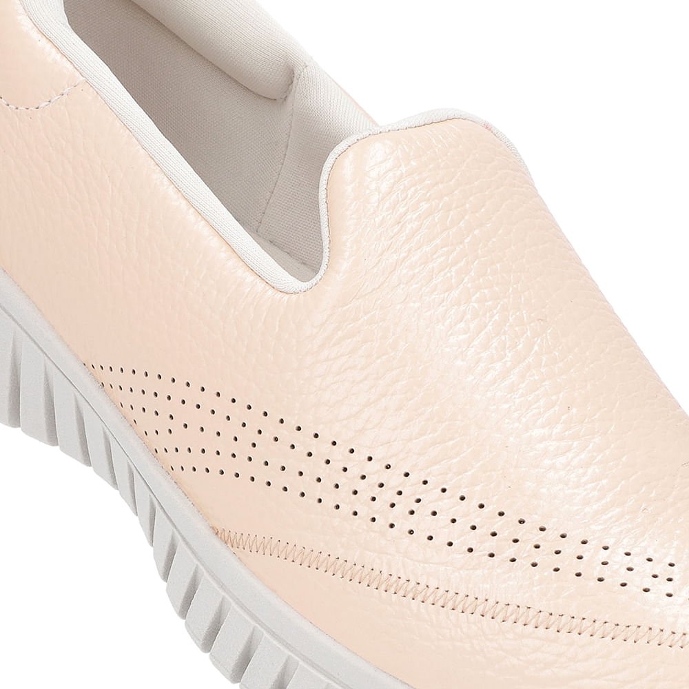 Tênis Slip On Laranja Perolado Couro Laranja 4