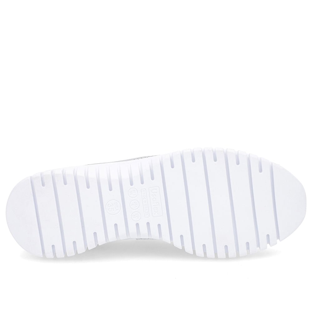 Tênis Slip On Prata Couro Prata 5