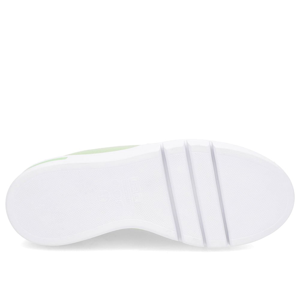 Tênis Verde Metolado Couro Detalhe Sola Verde 5