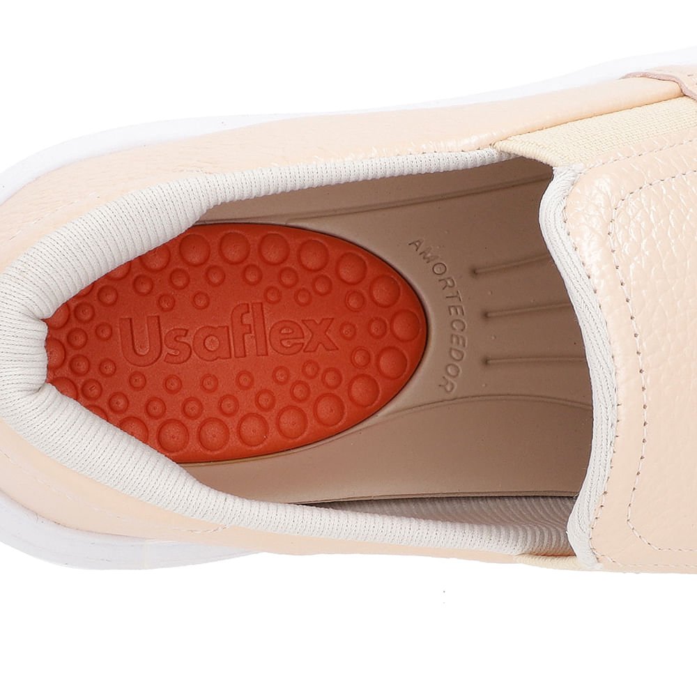 Tênis Laranja Couro Detalhe Sola Laranja 4