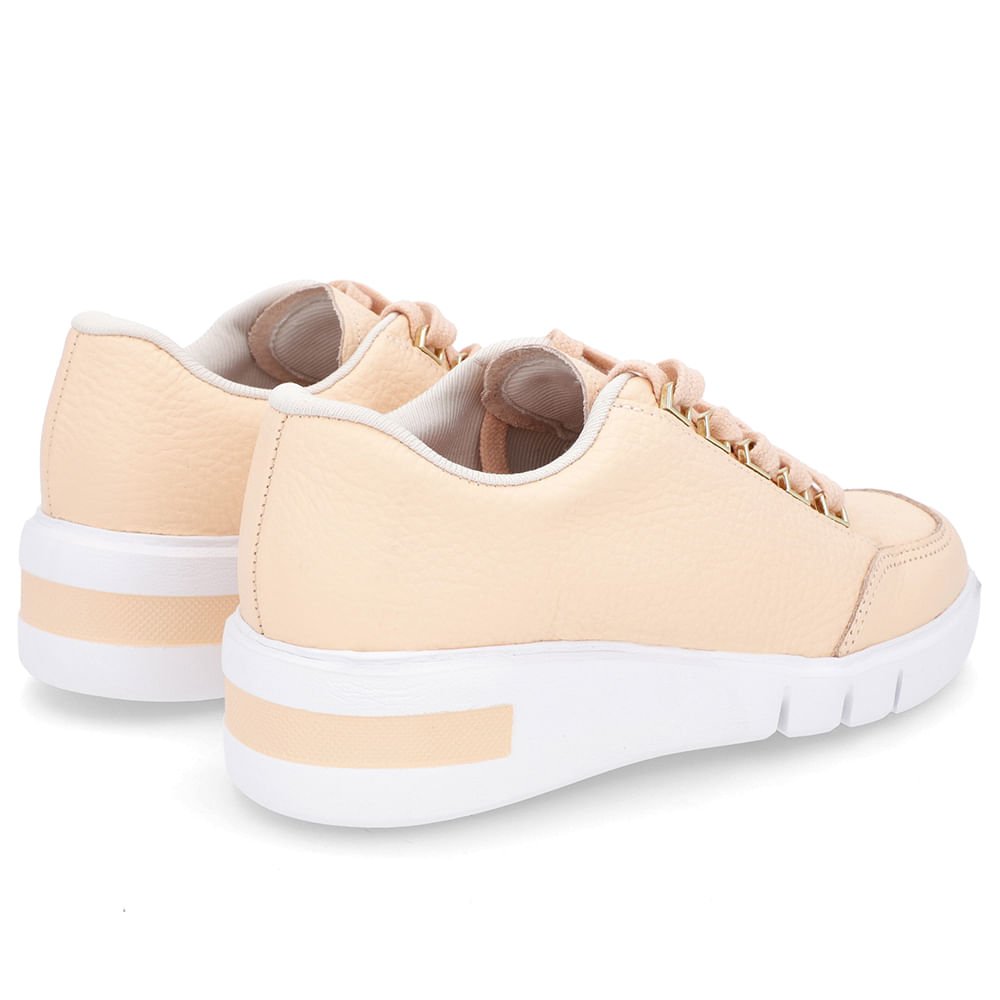 Tênis Laranja Couro Detalhe Sola Laranja 3