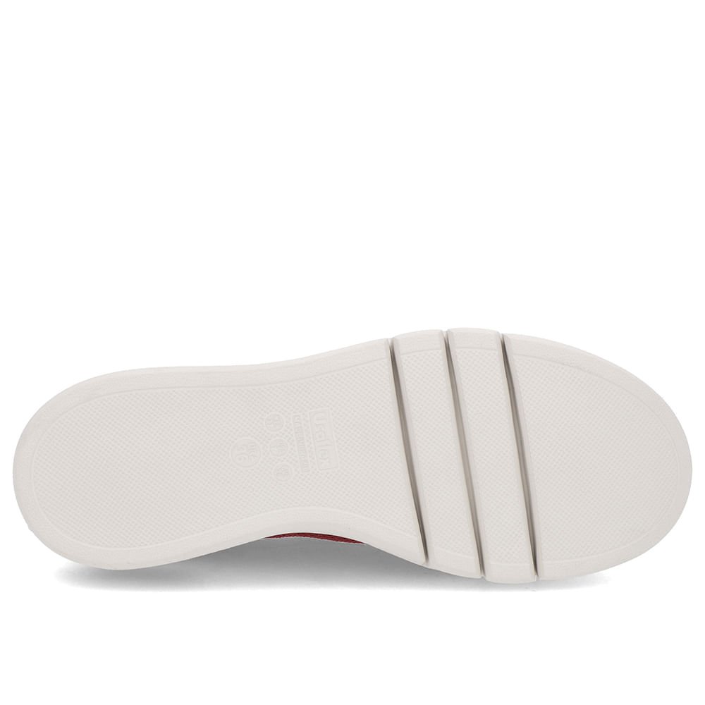 Tênis Vermelho Tricot Detalhe Sola Bordô 5