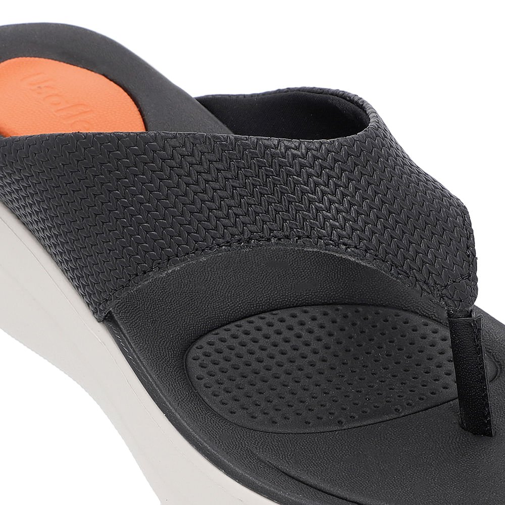 Chinelo Básico Couro Preto Liso Preto 4