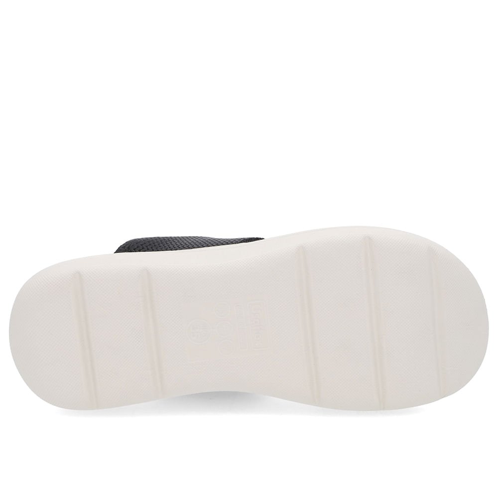 Chinelo Básico Couro Preto Liso Preto 5