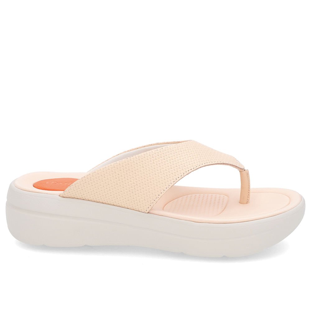 Chinelo Básico Couro Laranja Liso