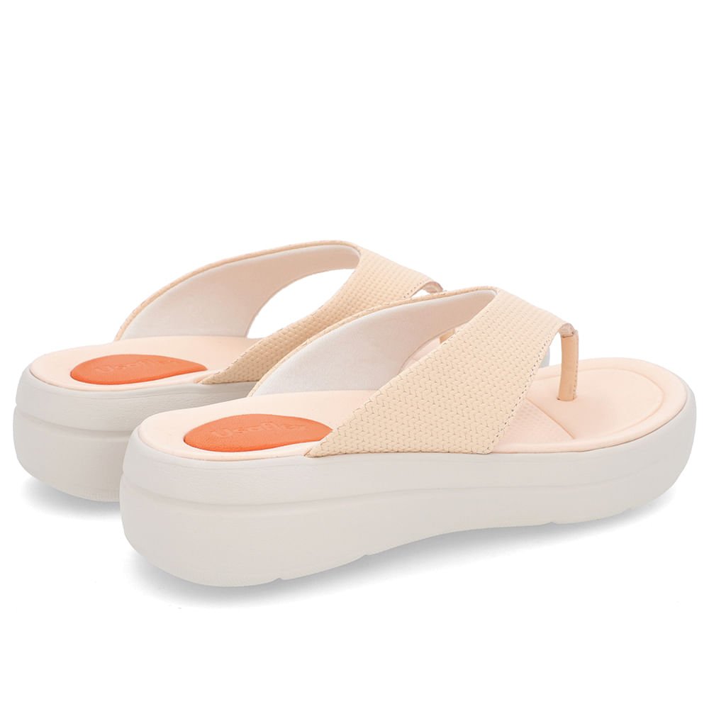 Chinelo Básico Couro Laranja Liso Laranja 3