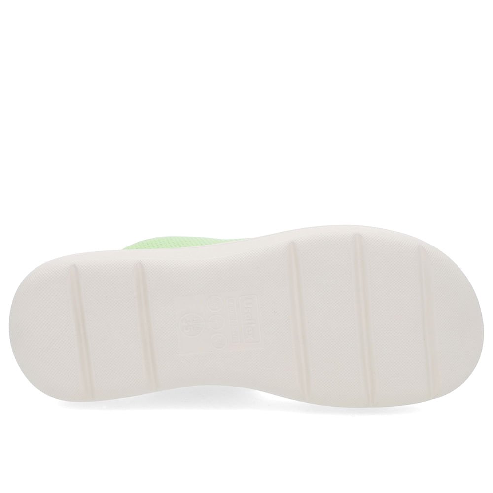 Chinelo Básico Couro Verde Liso Verde 5