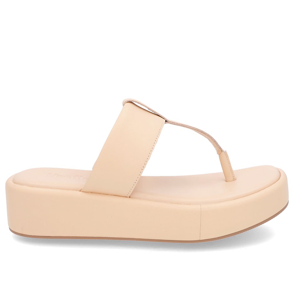 Chinelo Liso Couro Laranja