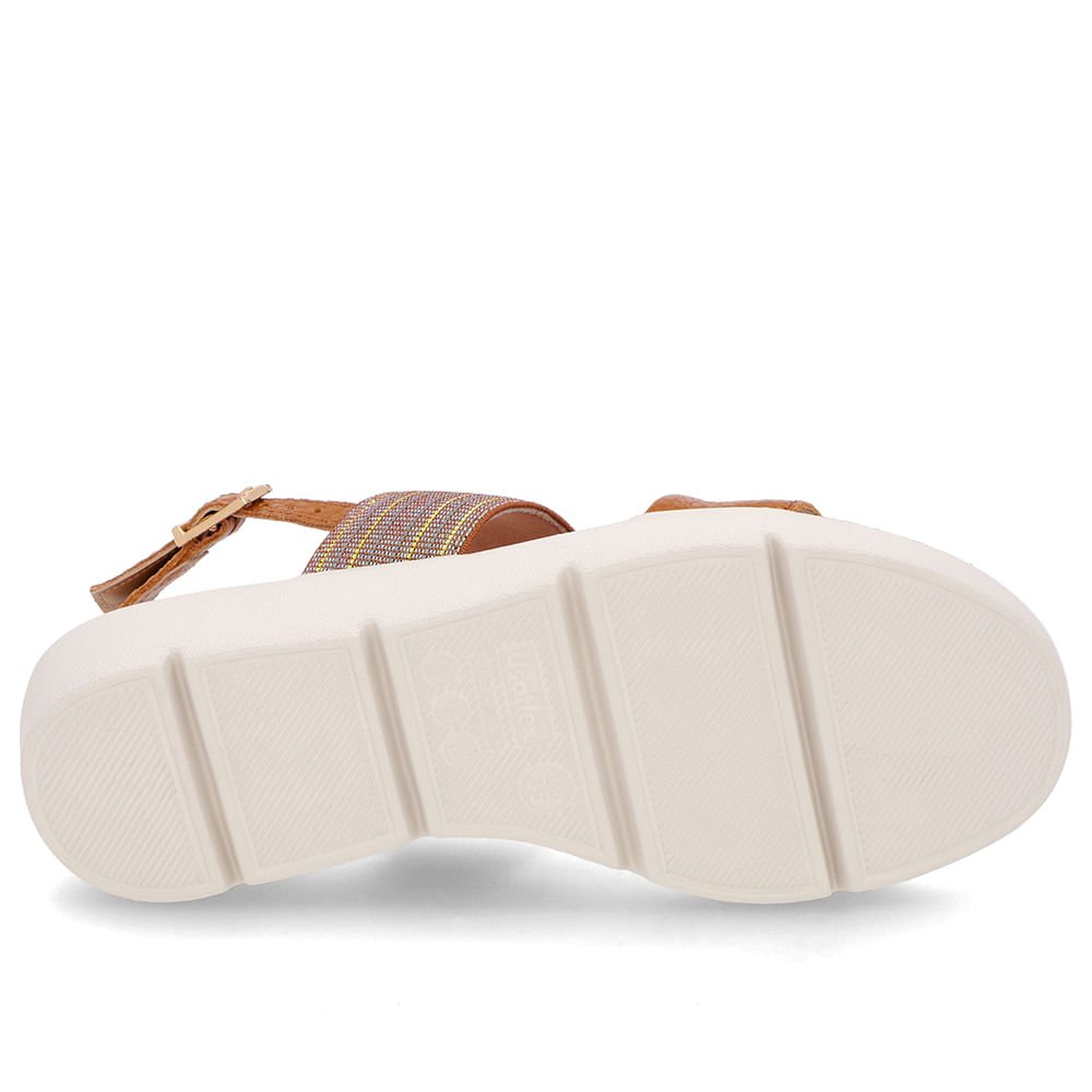 Sandália Plataforma Couro Marrom Brilho Marrom 5