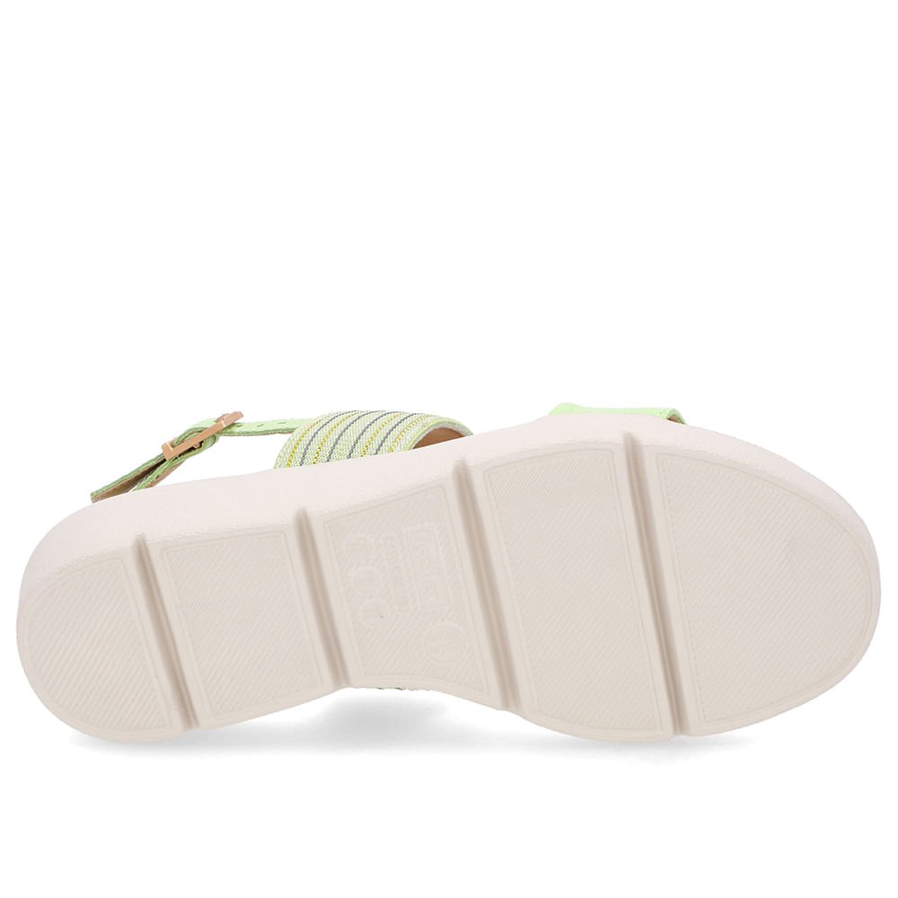 Sandália Plataforma Couro Verde Brilho Verde 5