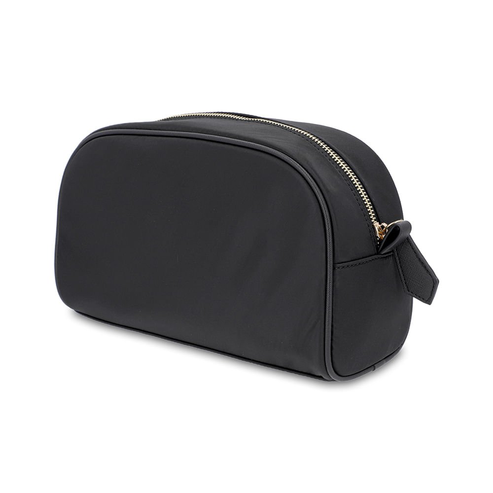 Necessaire Nylon Bolso Interno Preta Preto 3