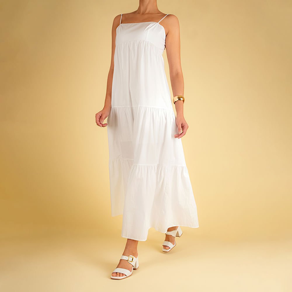 Tamanco Salto Bloco Couro Branco Bico Quadrado Fivela Branco 4