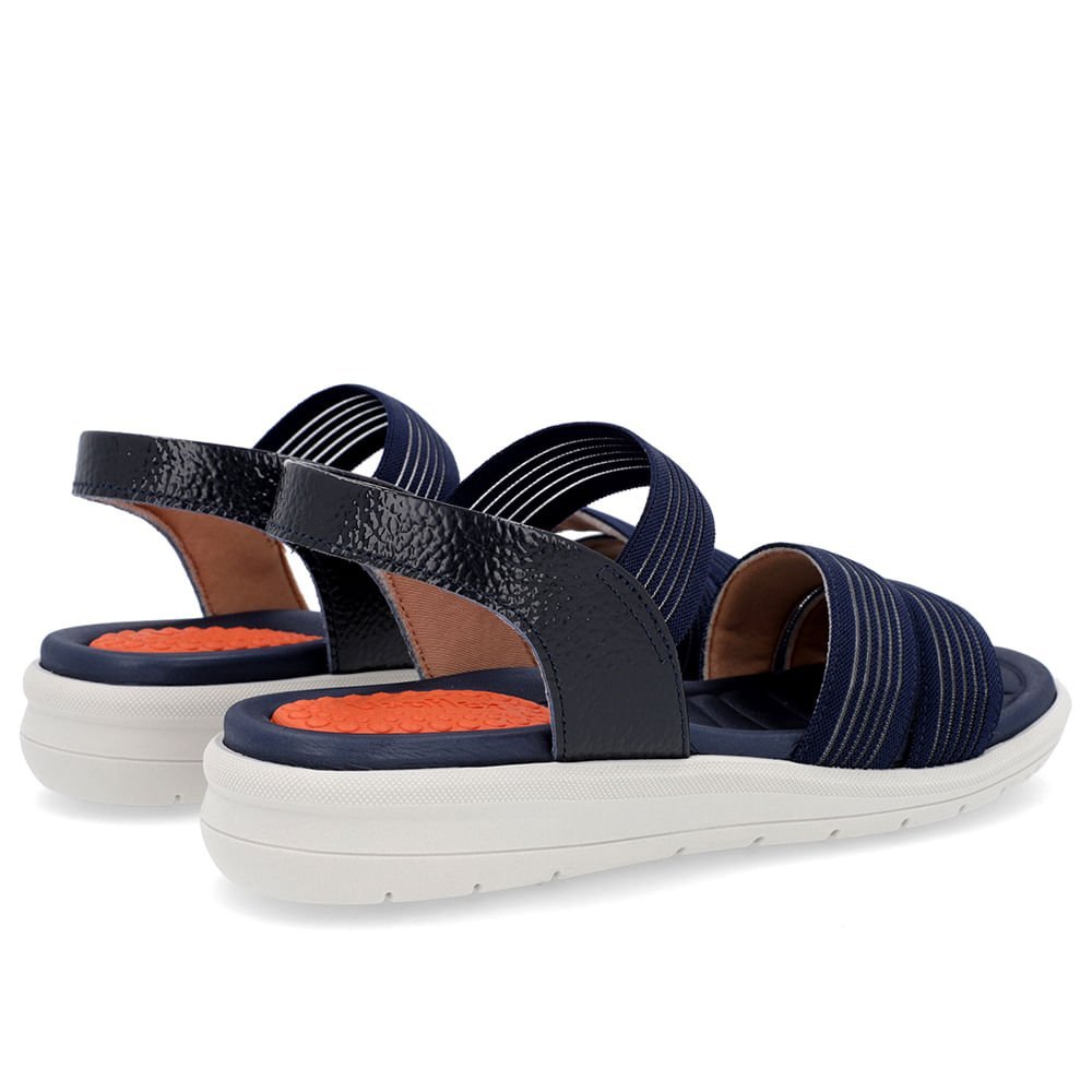 Sandália Plataforma Elástico Azul Azul 3