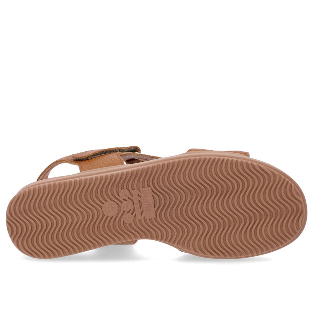 Sandália Plataforma Couro Marrom Costura Enfeite Marrom 5