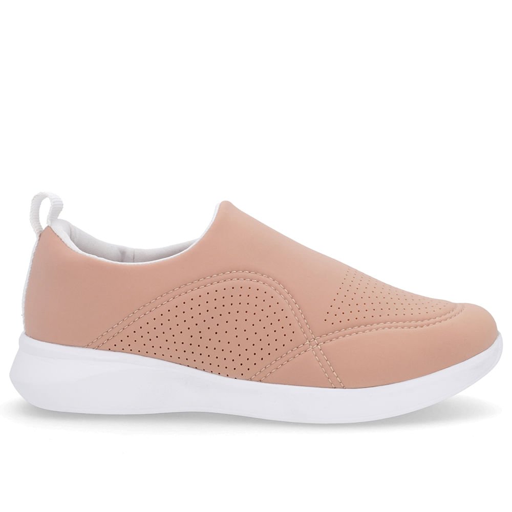 Tênis Casual Rosa Escuro Elastano