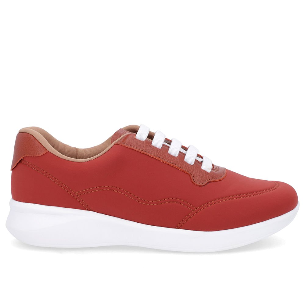 Tênis Casual Marrom Elastano Cadarço Elástico