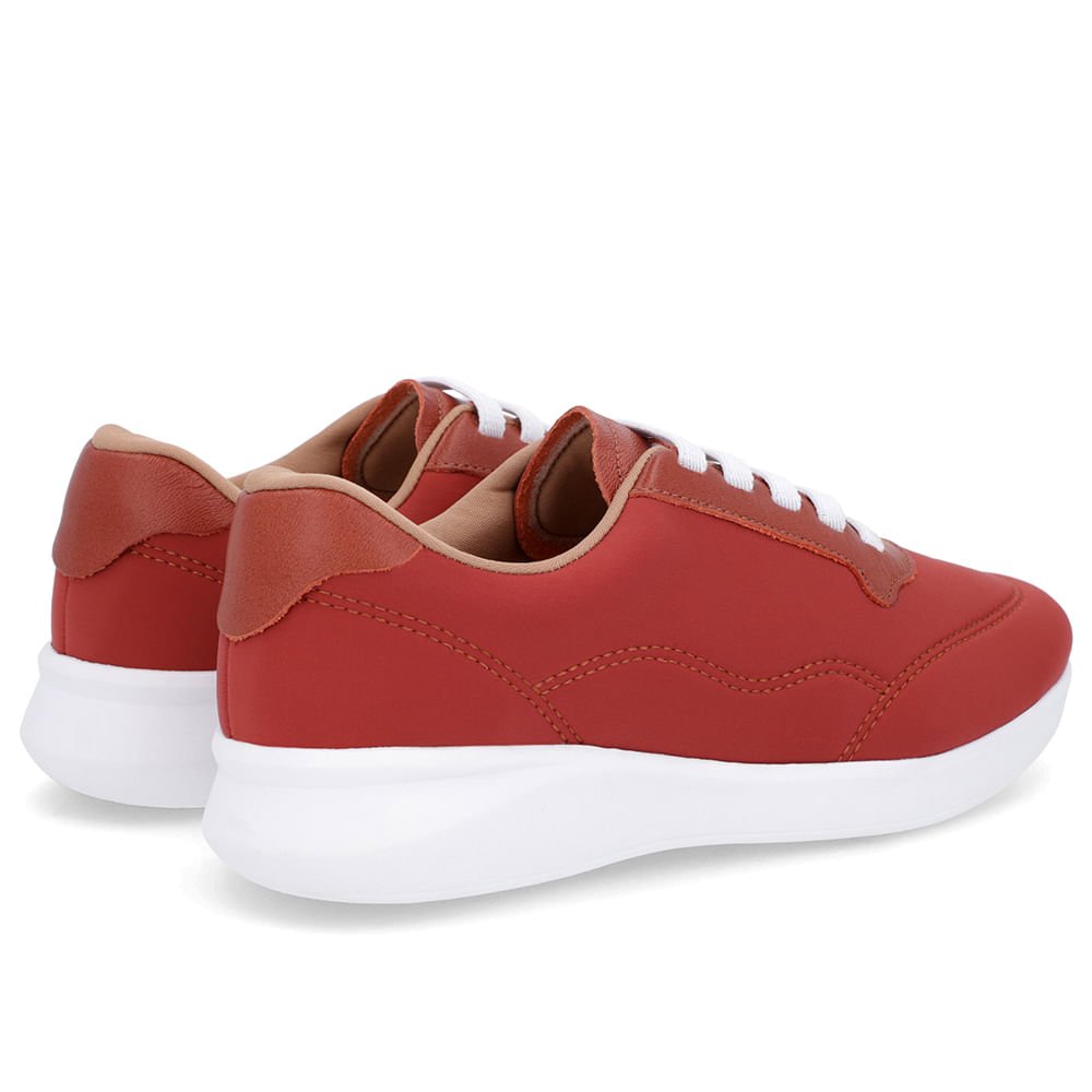 Tênis Casual Marrom Elastano Cadarço Elástico Marrom 3