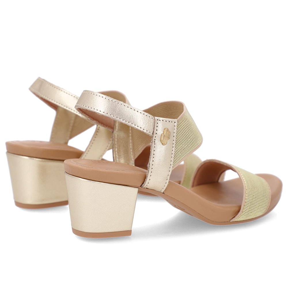 Sandália Ouro Elástico Dourado 3