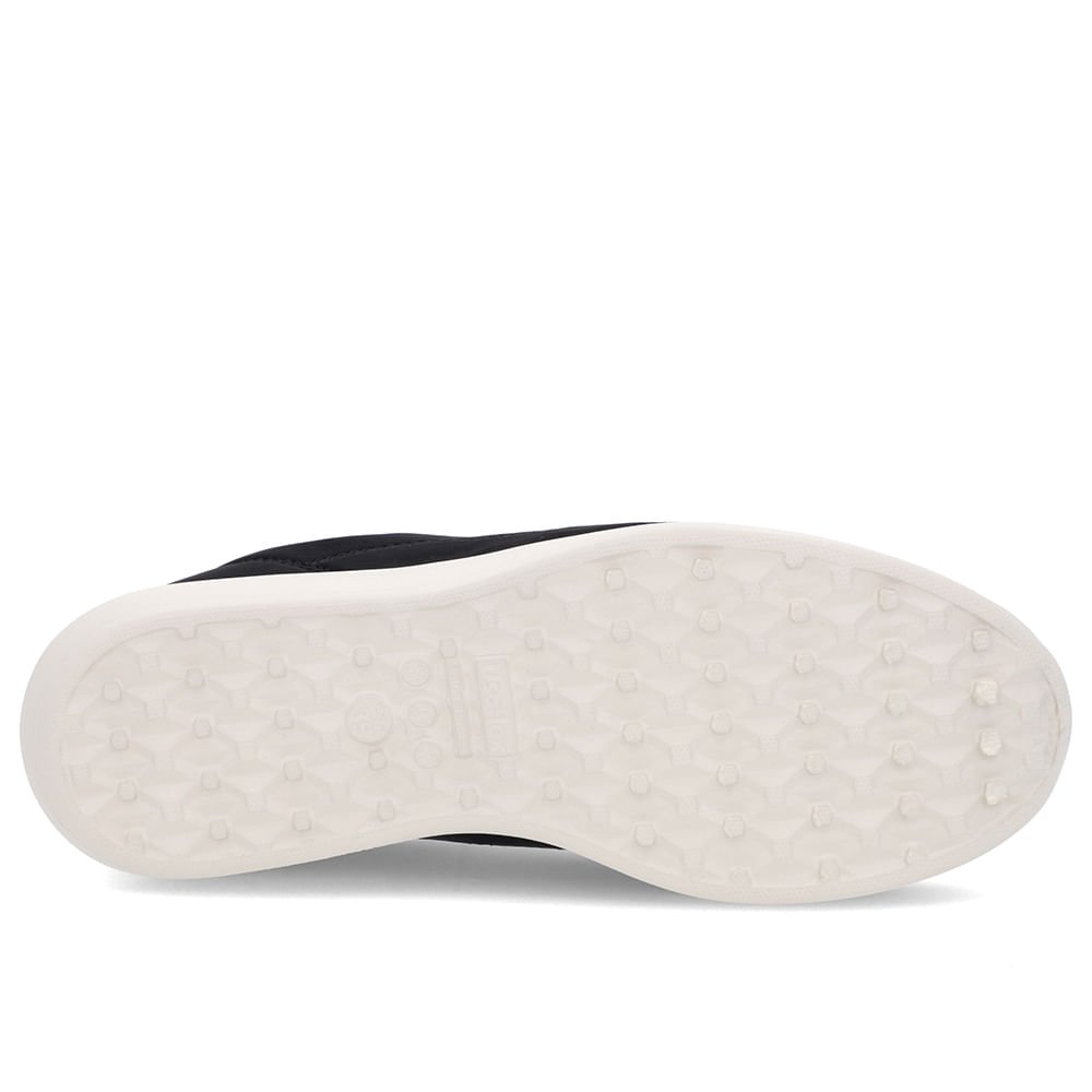 Tênis Casual Preto Elastano Cadarço Elástico Preto 5