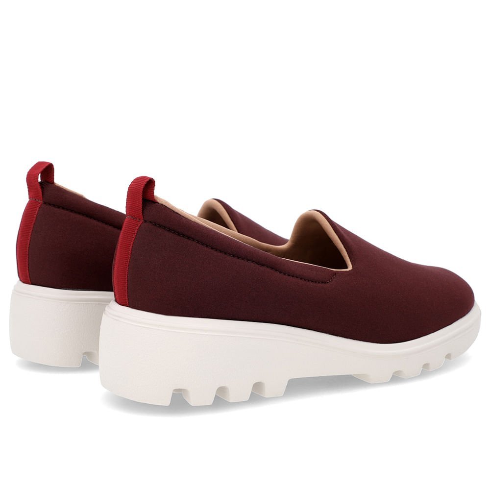 Loafer Roxo Sola Tratorada Elastano Marrom 3