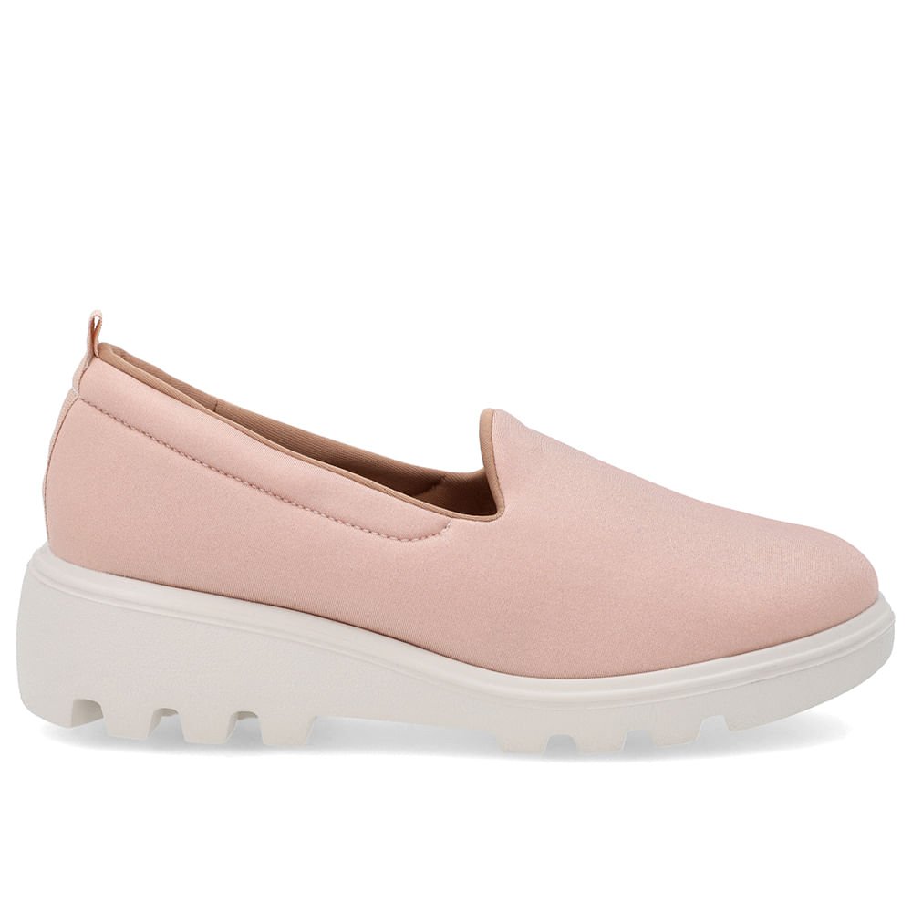 Loafer Rosa Sola Tratorada Elastano Rosa 1