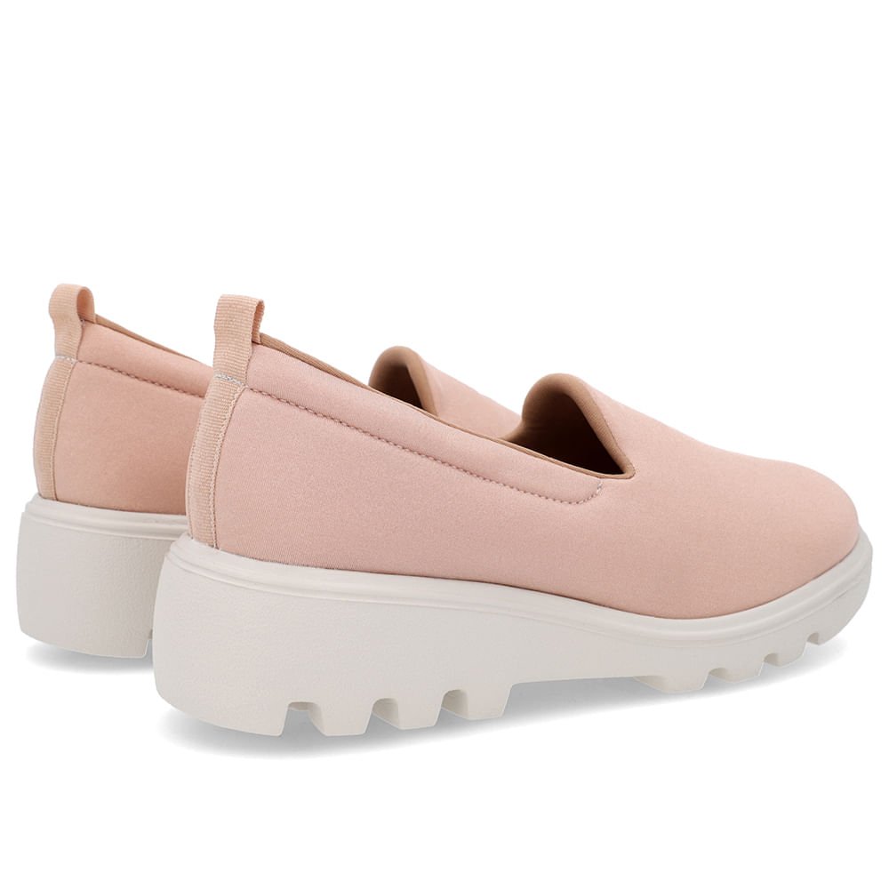Loafer Rosa Sola Tratorada Elastano Rosa 3