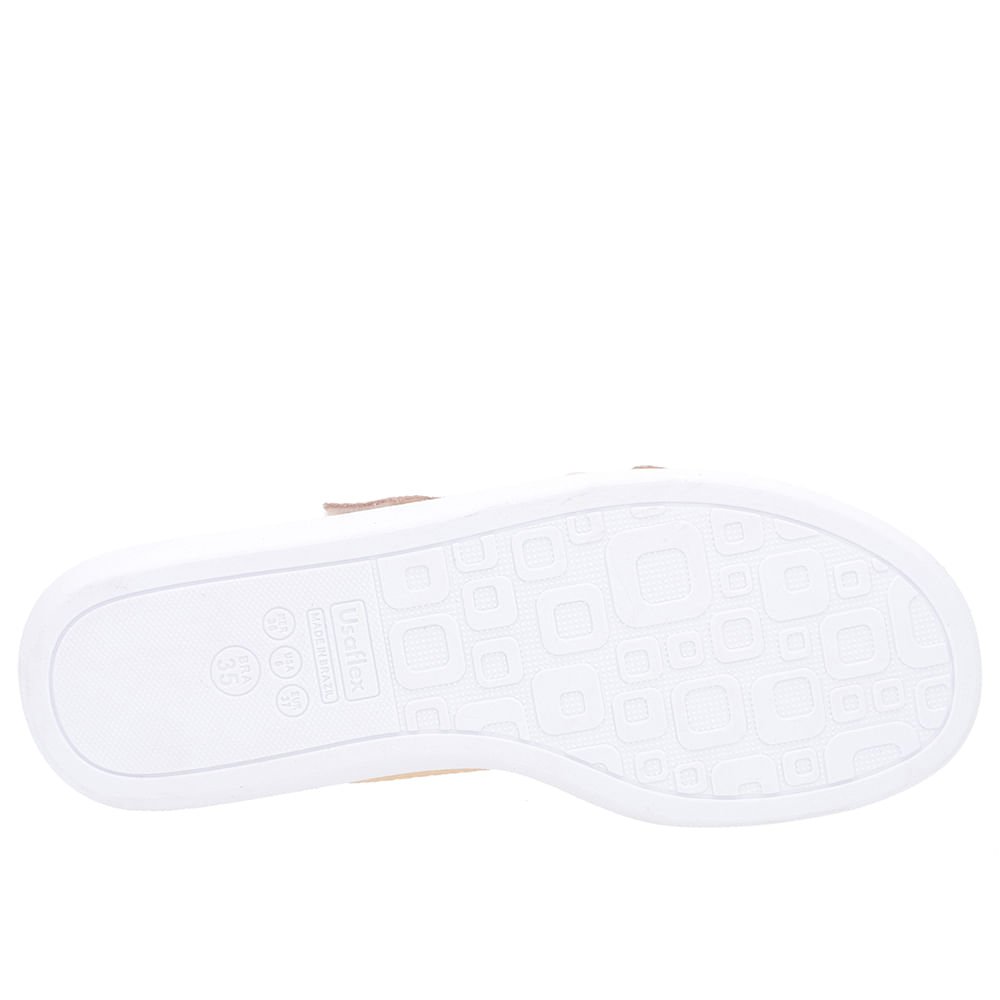 Tamanco Salto Baixo Couro Laranja Claro Fecho-Flex Laranja 5